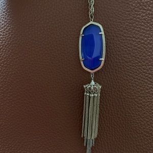 Kendra Scott Rayne Pendant Necklace in Gold/Blue